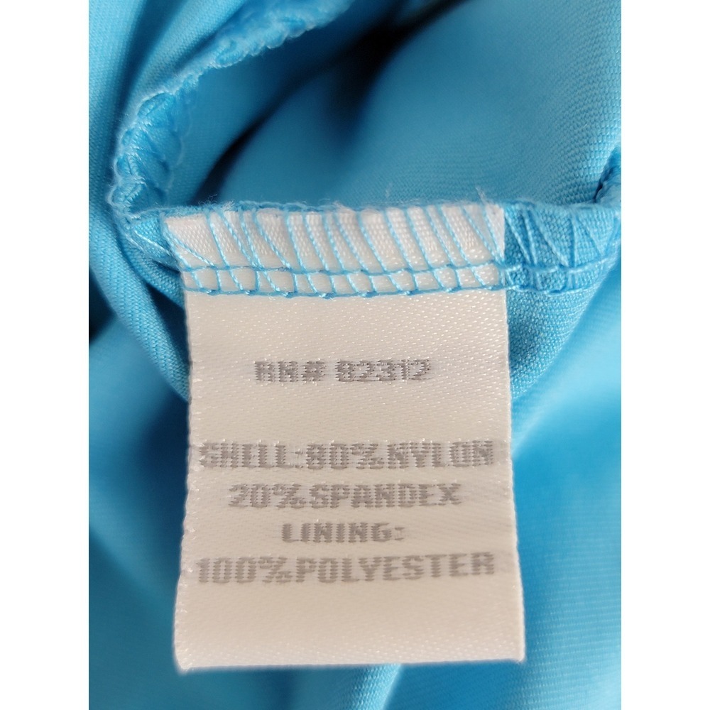 Aryeh Women's XL Blue Floral Tiered Ruffle Skort Athletic Tennis Golf Pickleball - Picture 7 of 11